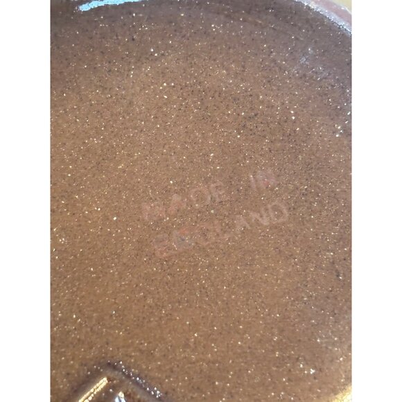 Vintage Copper Lusterware Reindeer Christmas Bowl Made In England - Picture 13 of 15